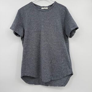 Mnml T Shirt Men Large Blue Heather Short Sleeve Curved Hem Cotton Casual